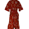 Floral Orange/White Kimono-Style Dress - One Size up to UK Size 22