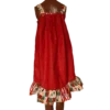 Women's Red/Multicoloured shoulder strap dress