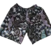 Women’s Shorts Abstract Silver/Lilac/Turquoise Design - One Size (UK size 6 to 16)