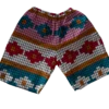 hofr_spwl_2 Women's Short Pink/White/Turquoise Design - One Size from 6 to 14