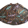 Women's mid-length skirt - One Size (UK 6 to 16) - abstract gold/turquoise/violet design