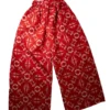 Women's Big Flare pants in red and white geometric 100% Ankara cotton design - One Size (UK 6 to 16)